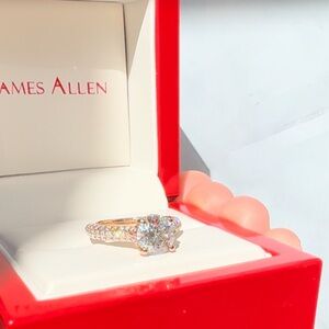 Your Boldest Yes Yet 💍  14K Rose Gold Triple Row Pavé Cathedral 🎁